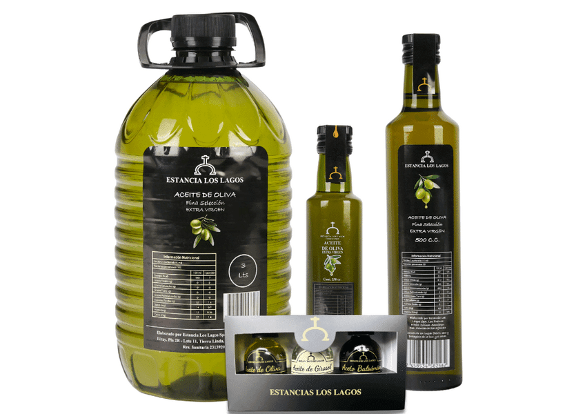 Aceite de Oliva Extra Virgen | Estancias Los lagos Formatos Aceite de Oliva Extra Virgen - Estancias Los lagos